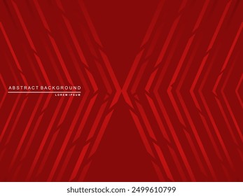 Fondo de rayas rojas degradadas brillantes de alto contraste. Fondo rojo con patrón moderno. Diseño de Anuncio gráfico de tecnología Abstractas. Antecedentes corporativos de Vector.