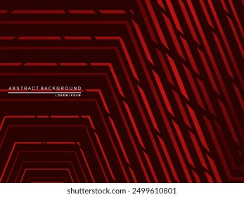 High contrast shiny gradient red stripes background. Red background with modern pattern. Abstract technology graphic banner design. Vector corporate background.