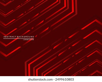 High contrast shiny gradient red stripes background. Red background with modern pattern. Abstract technology graphic banner design. Vector corporate background.