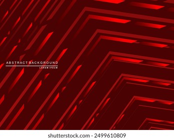 Fondo de rayas rojas degradadas brillantes de alto contraste. Fondo rojo con patrón moderno. Diseño de Anuncio gráfico de tecnología Abstractas. Antecedentes corporativos de Vector.