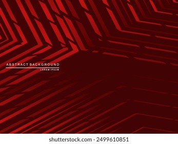 High contrast shiny gradient red stripes background. Red background with modern pattern. Abstract technology graphic banner design. Vector corporate background.