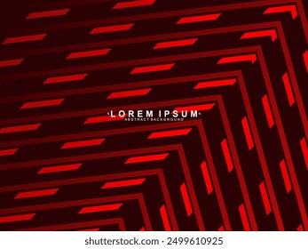 Fondo de rayas rojas degradadas brillantes de alto contraste. Fondo rojo con patrón moderno. Diseño de Anuncio gráfico de tecnología Abstractas. Antecedentes corporativos de Vector.