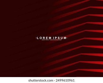 High contrast shiny gradient red stripes background. Red background with modern pattern. Abstract technology graphic banner design. Vector corporate background.