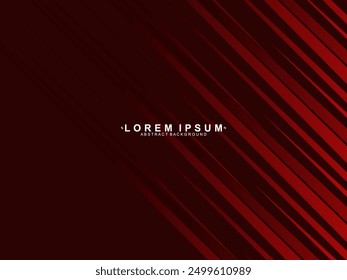 High contrast shiny gradient red stripes background. Red background with modern pattern. Abstract technology graphic banner design. Vector corporate background.