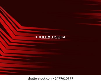 Fondo de rayas rojas degradadas brillantes de alto contraste. Fondo rojo con patrón moderno. Diseño de Anuncio gráfico de tecnología Abstractas. Antecedentes corporativos de Vector.