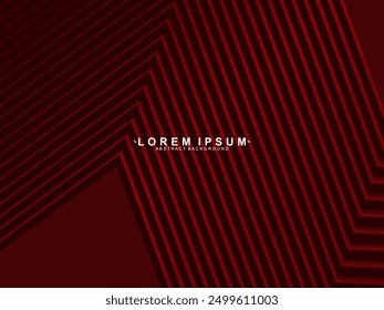 Fondo de rayas rojas degradadas brillantes de alto contraste. Fondo rojo con patrón moderno. Diseño de Anuncio gráfico de tecnología Abstractas. Antecedentes corporativos de Vector.