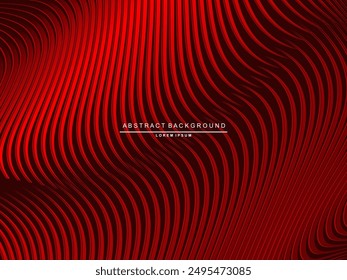 Fondo de rayas de color rojo brillante y negro de alto contraste. Tecnología Abstractas de diseño de Anuncio gráfico. Vector de fondo corporativo.