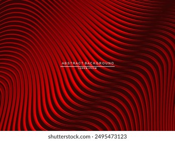 Fondo de rayas de color rojo brillante y negro de alto contraste. Tecnología Abstractas de diseño de Anuncio gráfico. Vector de fondo corporativo.