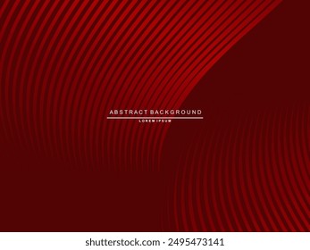 High contrast shiny red and black stripes background. Abstract technology graphic banner design. Vector corporate background.