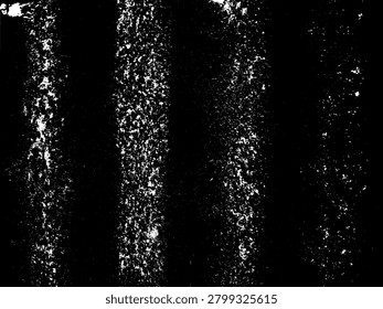 High contrast vector silhouette of rusted corrugated iron sheet. Monochrome abstract industrial metal zinc texture stencil with heavy rust grunge decay for background.