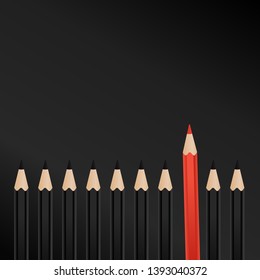 high contrast vectorial realistic color pencils  illustration