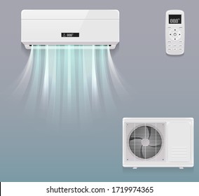 High Cooling Air Conditioner Vector Design