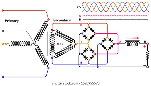 High Current Three Phase Rectifier Circuits