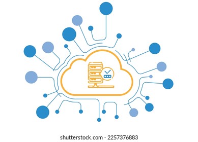 high data availability icon vector design