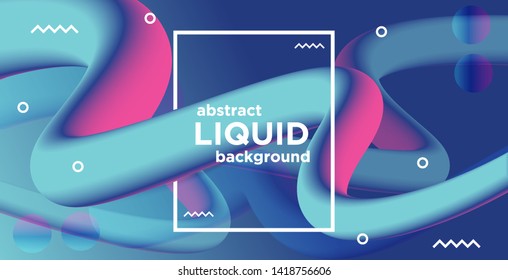 High definition abstract liquid banner background