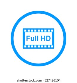 high definition design over. Flat design style. vector illustration.