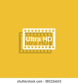 high definition design over. Flat design style. vector illustration.