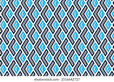 Padrão de repetição de textura de geometria de alta definição na superfície de textura criativa. quadrado diagonal com seta na luz e em negrito. elemento de círculo. objeto azul multicolor isolado no plano de fundo branco.