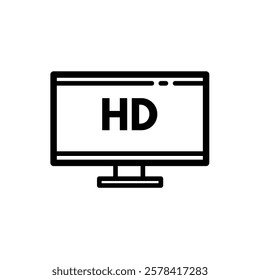 High Definition screen - icon desktop