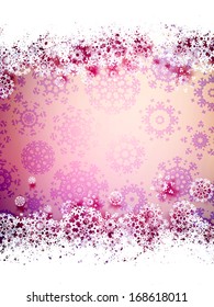 High definition snowflakes on beidge background. EPS 10 vector