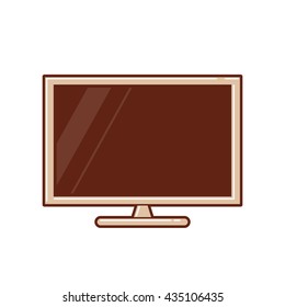 High definition TV. Flat Television or monitor.