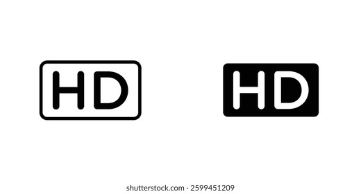 High definitionicons for ui. vector illustration