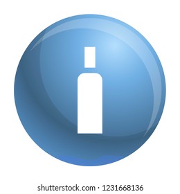 High density bottle icon. Simple illustration of high density bottle vector icon for web design isolated on white background