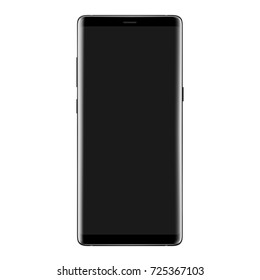 high detail new phone vector drawing isolated on white background