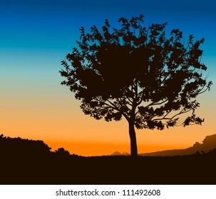 High Detail Tree, file Illustrator 8