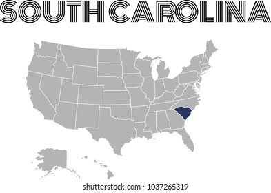 High Detail of US Map Vector With Zoning Area

