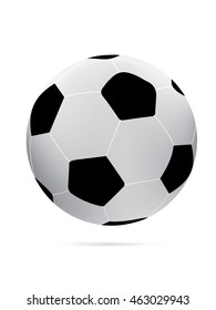 High Detail vector soccer ball.