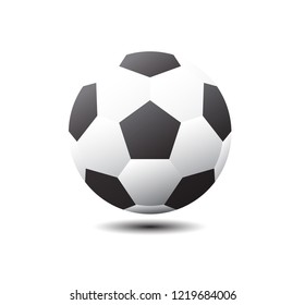 High Detail vector soccer ball,Vector Illustration,Soccer ball,football ball black and white.