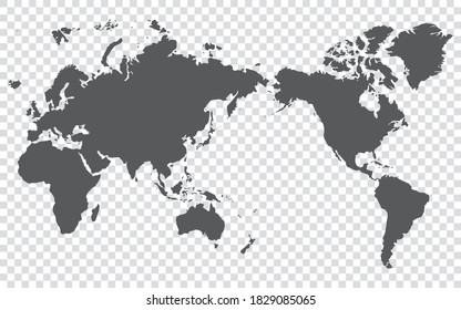 High detail world map. vector illustration of earth map