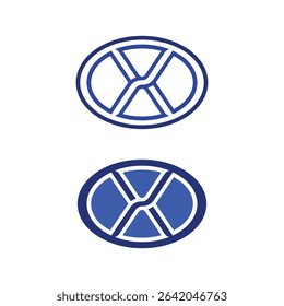 High Detail X Letter Vector Logo for Print, Web, and Branding Projects