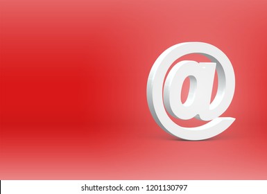 High detailed 3D font character, vector illustration