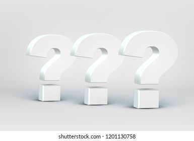 High detailed 3D font characters, vector illustration