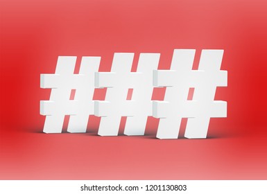 High detailed 3D font characters, vector illustration