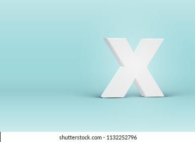 High detailed 3D font letter, vector illustration
