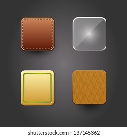 High detailed backgrounds for icons
