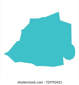 High Detailed Blue Map of Vatican City isolated on white background. Vector illustration eps 10.