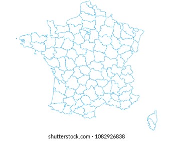 Carte France Departement Images Stock Photos Vectors Shutterstock