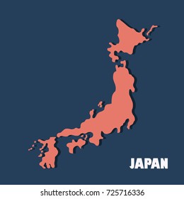 Japan Map Simple Hd Stock Images Shutterstock