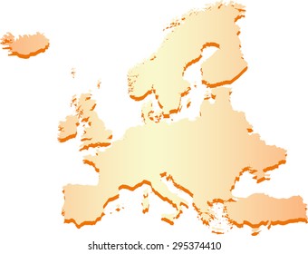 High detailed Europe Map