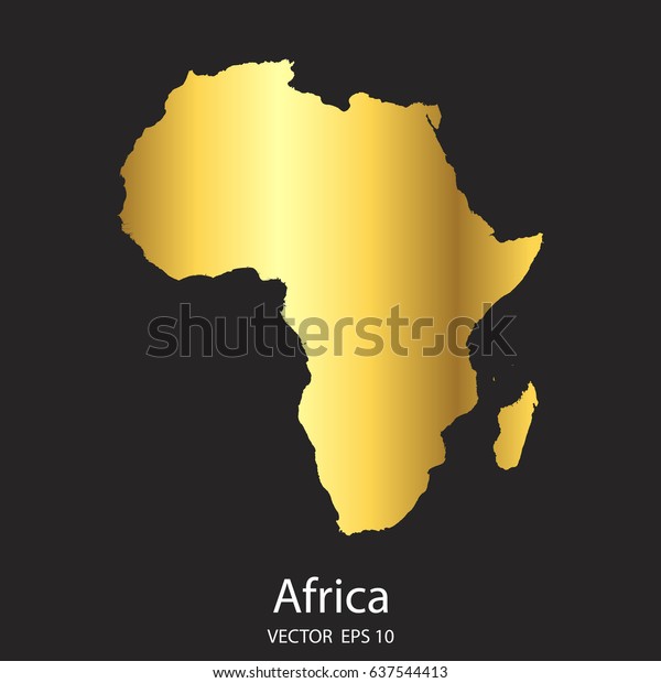 gold in africa map High Detailed Gold Africa Map Vector Stock Vector Royalty Free gold in africa map