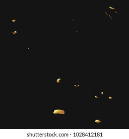 High detailed gold texture map vector map – Departments of Cook Islands map. Vector illustration eps 10