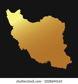 High detailed gold texture map vector map – Departments of Armenia map. Vector illustration eps 10