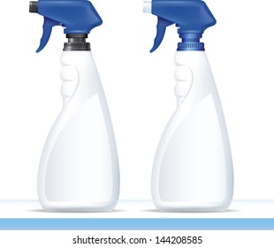 High detailed illustration of cleaning spray isolated on white background. 