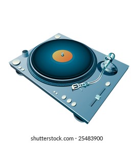 high detailed isolated turntable