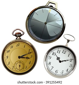 High detailed isolated watch object