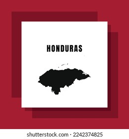 High Detailed Map Poster or Banner of Honduras